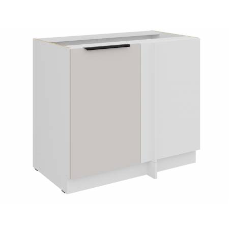 Szafka narożna dolna 105 cm kaszmir + biały CAROL 105 ND 1F BB